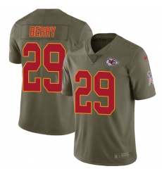 Youth Nike Kansas City Chiefs #29 Eric Berry Limited Olive 2017 Salute to Service NFL Jersey