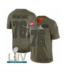 Men's Kansas City Chiefs #76 Laurent Duvernay-Tardif Limited Olive 2019 Salute to Service Super Bowl LIV Bound Football Jersey