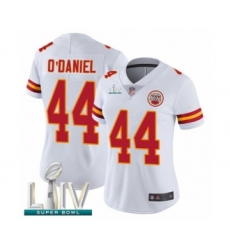 Women's Kansas City Chiefs #44 Dorian O'Daniel White Vapor Untouchable Limited Player Super Bowl LIV Bound Football Jersey
